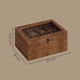 thumbnail image 3 of SONGMICS Caja de Relojes con 8 Ranuras, Estuche de Relojes de Madera de 2 Niveles , Madera de Paulonia,Nogal Rústico, 3 of 9