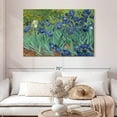 thumbnail image 2 of Elephant Stock Irises 1889 Wall Art - Horizontal Canvas Wall Art - Living Room Wall Decor - Floral And Botanical Canvas - Blue And Teal Decor By Vincent Van Gogh - 48" x 32", 2 of 8