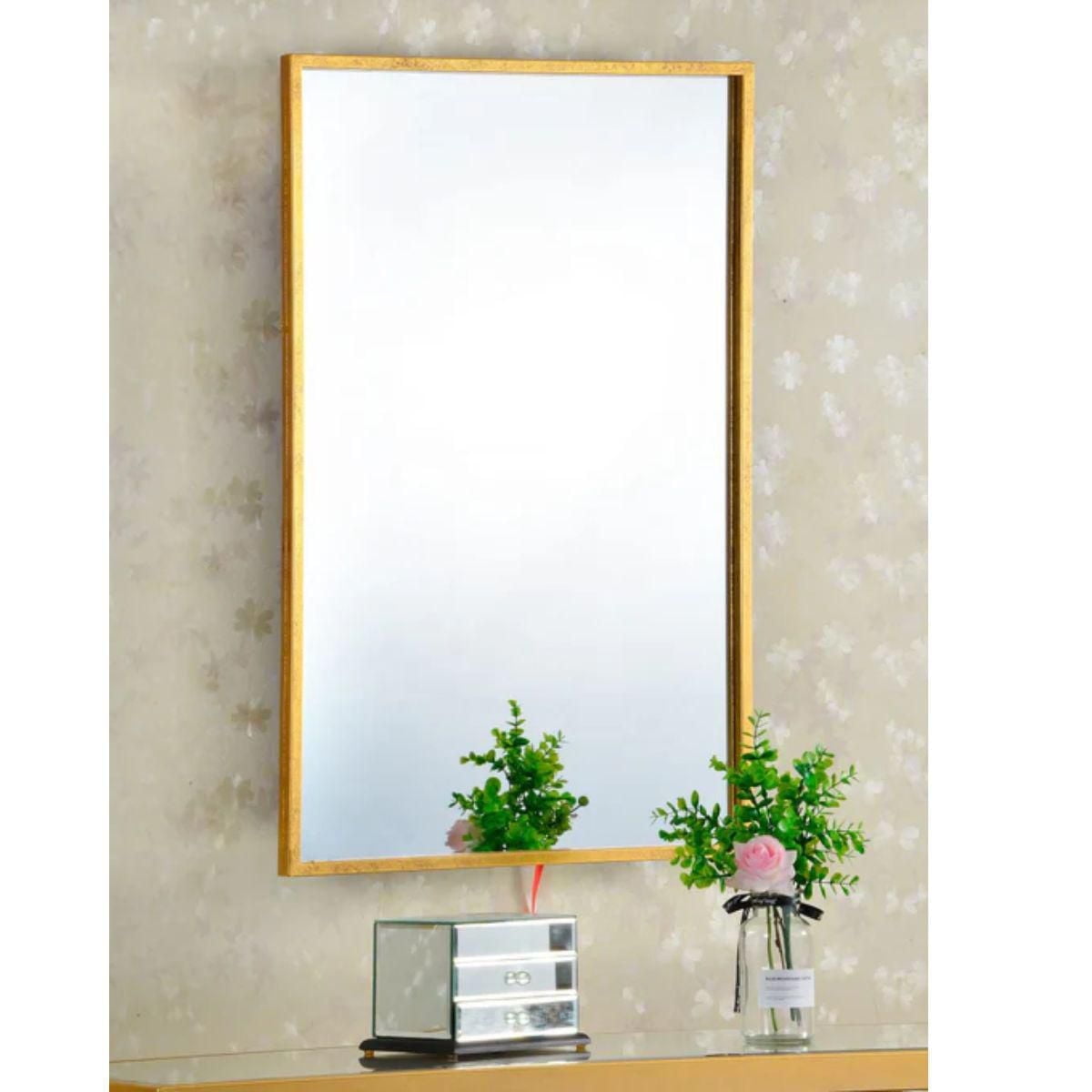 AMANTI MIRROR WITH GOLD ANTIQUE FINISH