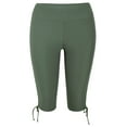 thumbnail image 2 of Hilor Women's Rash Guard Board Shorts UPF50+ Sports Capris Swim Bottom Skinny Surfing Tights Leggings, 2 of 8