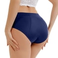 thumbnail image 3 of DORKASM Swimwear Leakproof Bikini Brief Bottoms Menstrual Swim Bottoms for Teens, Girls, Women Blue S, 3 of 6