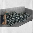 thumbnail image 6 of Floral Soft Flannel Fleece Throw Blanket, Retro Style and Illustration of Rich Peony Flowers with Leaves and Curls, Cozy Plush for Indoor and Outdoor Use, 70" x 90", Multicolor, by Ambesonne, 6 of 6