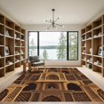 thumbnail image 2 of ODIKA 3'x5' Machine Washable Non-Slip Area Rug, Oriental Gold High Traffic Rug, Gold, 958970, 2 of 7