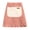 Red, variant on mdesiwst Half Apron with Ruffle Hem Adjustable Bib Apron Large Pocket Breathable Striped Design Cotton-Linen Kitchen Waist Apron for Cooking Baking Gardening