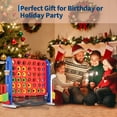 thumbnail image 3 of Giant 4-in-1 Floor Game Set – Four in a Row, Basketball, Golf & Ring Toss – 3-Level Height Adjustable – Includes Carry Bag & Mesh Pocket – Jumbo Indoor Outdoor Board Game for Families, 3 of 8