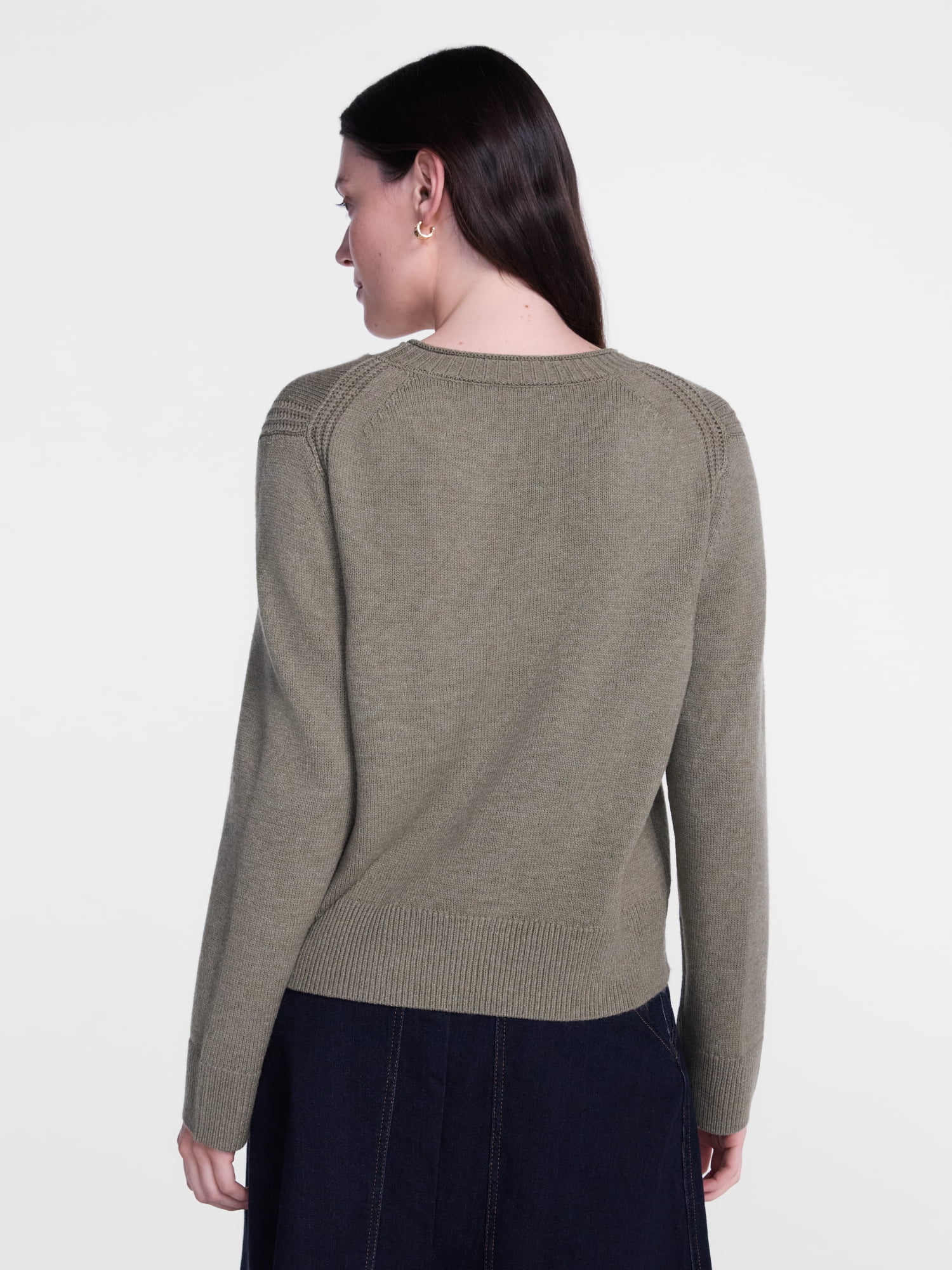 Scenario Women's and Women's Plus Cozy Crewneck Sweater with Long Sleeves, Sizes XS-4X