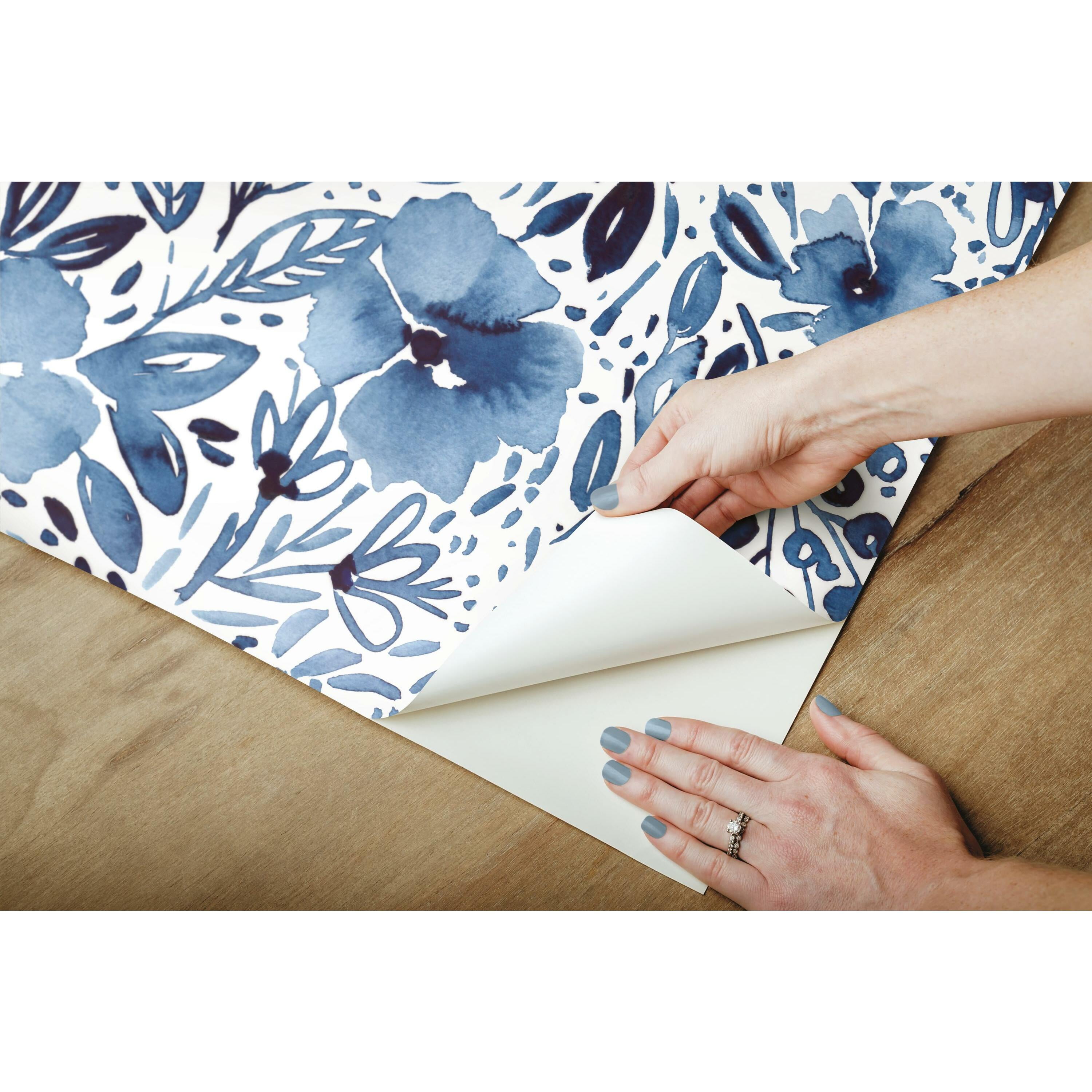 RoomMates Clara Jean April Showers Peel and Stick Wallpaper