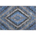 thumbnail image 2 of Addison Rugs Mayfield Premium Machine Washable Transitional Aztec Blue Rectangle Rug, 1'8" x 2'6", 2 of 6