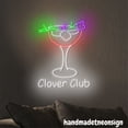 thumbnail image 5 of Handmadetneonsign Clover Club Neon Sign, Clover Club Cocktail Wall Art, Bar Pub Wall Decor 72019, 5 of 5