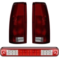 Nilight Tail light   3rd Third Brake Light Assembly Compatible with 1988 1989 1990 1991 1992 1993 1994 1995 1996 1997 1998 1999 Chevy GMC C/K Silverado 1992 1993 Blazer Dark Red Rear Cargo Lamp