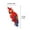 Red, variant on tumgatte Simulated Parrot Fish Tank Pendant Fish Tank Decoration Fish Tank Wall Hanging Cute Bird Ornament Clearance