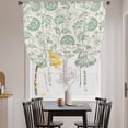 thumbnail image 4 of Tie Up Curtains for Windows Green Pastoral Flowers Valance Adjustable Balloon Curtain Farmhouse Floral Tie Up Shades for Kitchen Living Room Bedroom Privacy Curtain Drape 34x45 Inch, 4 of 9
