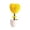 Yellow, variant on Heart Shaped Bonsai Potted Home Desk for Indoor Spaces Elegant White Small Tabletop Ornament,26 cm,Yellow