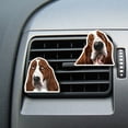 thumbnail image 5 of WIRESTER Car Air Freshener Fragrance Vent Clip Interior Decoration for Cars with Lemon Scented Pad - Guilty Basset Hound Dog, 5 of 7