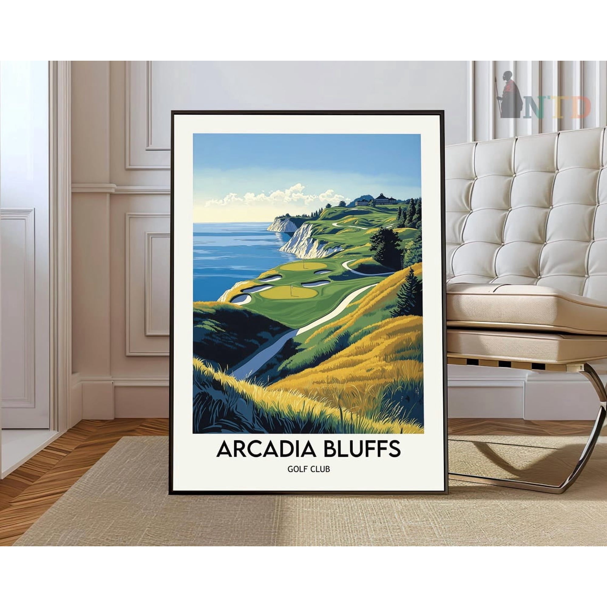 Arcadia Bluffs Golf Club Poster, Lake Michigan Course Wall Art