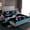 Black Pink Cyan, variant on jejeloiu Watercolor Baseball Cream Full Size Sheets,Kids Ball Sport Bed Sheets For Teens 4-Piece