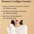 thumbnail image 3 of Women’s Soft Knit Button Front Cardigan, Long Sleeve Lightweight Cozy Sweater Top for Fall Winter, 3 of 7