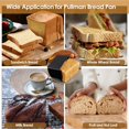 thumbnail image 3 of Bread Pans with Dough Scraper Cutter-Pullman Loaf Pan with Lid,Covered Bread Pan for Homemade Sandwich Bread and Baking,1 x Bread Pans 3 x Dough Scraper Cutter,Black, 3 of 7
