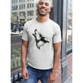 thumbnail image 2 of Grunge Wolf Howling Sketch T-Shirt Men -Image by Shutterstock, Male 3X-Large, 2 of 4