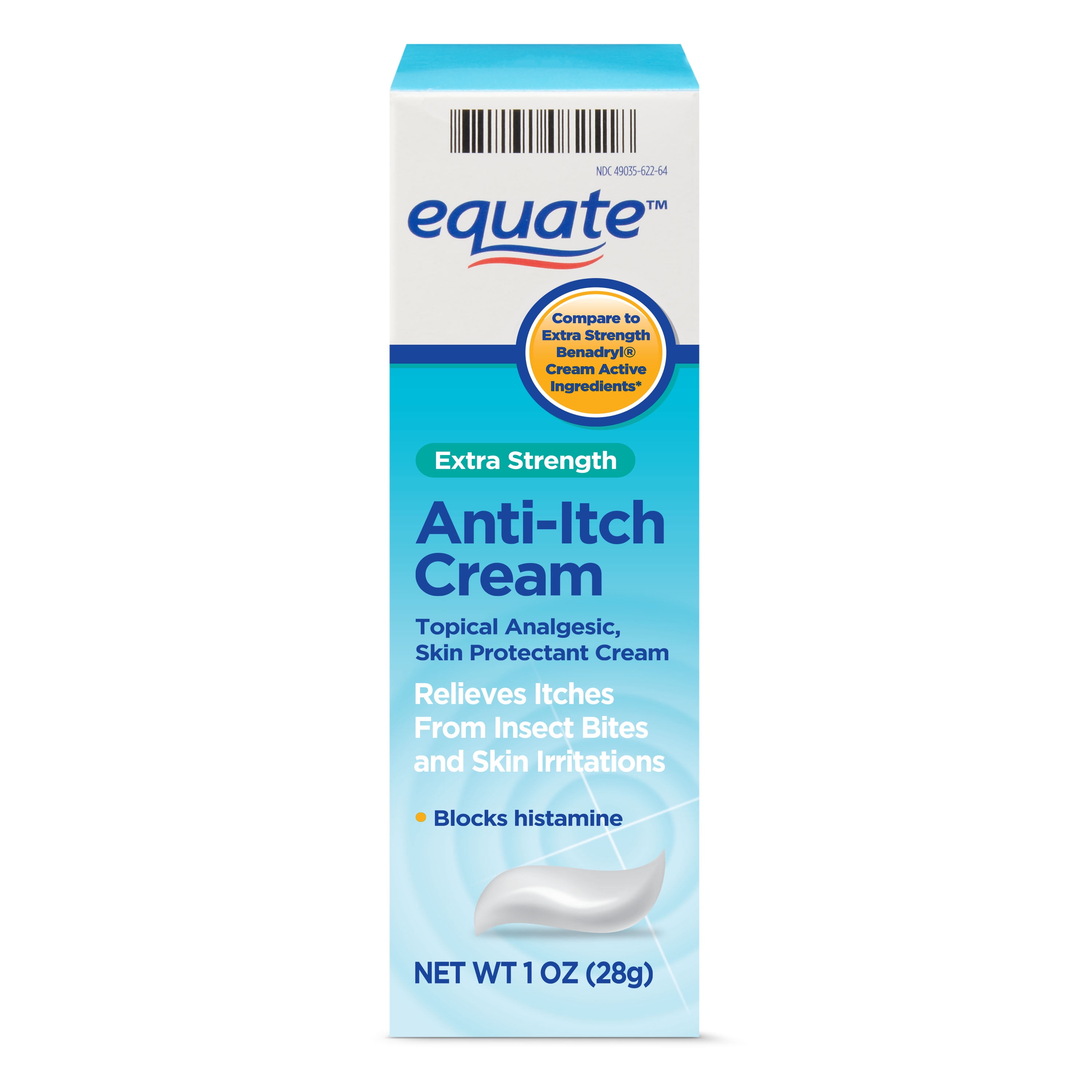 Equate Extra Strength AntiItch & Skin Protectant Cream; 1 oz