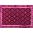thumbnail image 1 of Ahgly Company Machine Washable Indoor Rectangle Oriental Pink Traditional Area Rugs, 5' x 7', 1 of 4