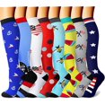 thumbnail image 1 of Compression Socks for Women & Men Circulation (8 Pairs)15-20 mmHg is Best Support for Athletic Running Cycling, 1 of 7