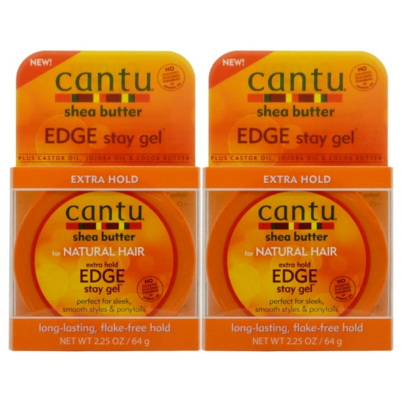 Cantu Shea Butter Extra Hold Edge Stay Gel 2.25oz "Pack of 2"