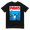 Black, variant on PAWS Kitty Cat Short-Sleeve Unisex T-Shirt (Black, S)
