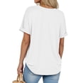 thumbnail image 5 of Sundazz Oversized Tshirts for Women Crew Neck Short Sleeve Tops Summer Casual Basic Tees, S-2XL, 5 of 8