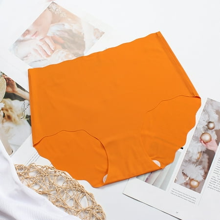 

TANGNADE Women tru tops Women s one piece ice silk seamless lace cotton crotch underwear