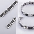 thumbnail image 5 of Pulsera magnética JM para hombre con fibra de carbono negra, 5 of 5