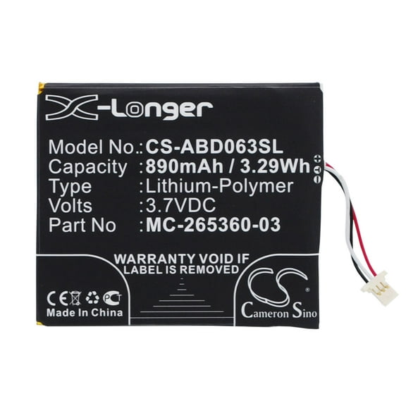 890mAh MC-265360-03 58-000083 58-000151 Battery for AMAZON Kindle 7 Kindle 7th Generation WP63GW kindle 499 kindle 558 SY69JL