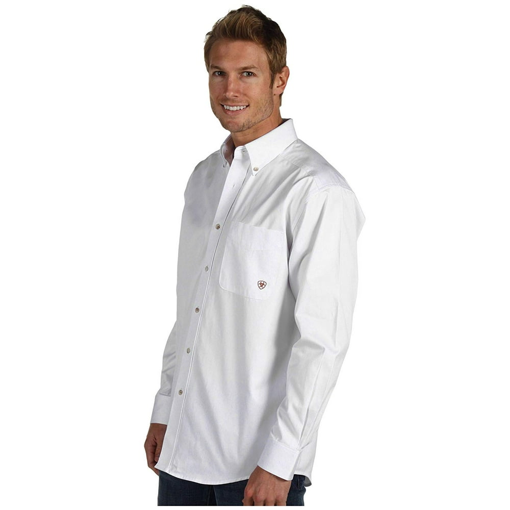 Ariat - Ariat Solid Twill Shirt White - Walmart.com - Walmart.com