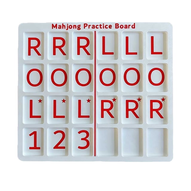 Single Mahjong Practice Board Compatible With Portable Practice Board With 24 Slots For Mahjong Lovers