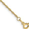 thumbnail image 1 of 14K Yellow Gold 1.10mm Singapore Chain (5.5 X 1.1) Made In South Africa pen9-5.5, 1 of 4