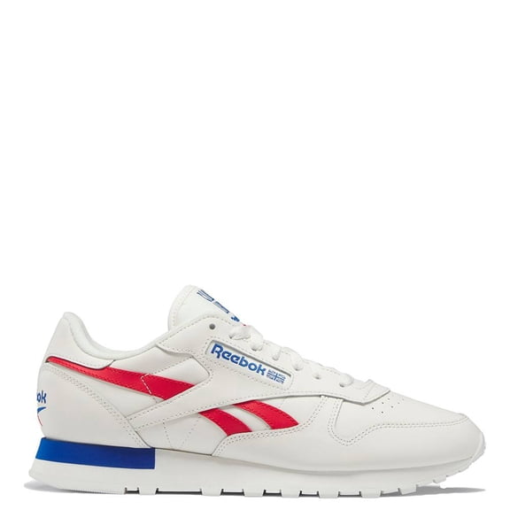 Mens Reebok CLASSIC LEATHER Shoe Size: 4.5 Chalk - Vecred - Vecblu Fashion Sneakers