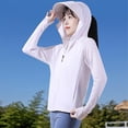 thumbnail image 3 of Sunscreen Jacket Zipper Hoodie Long Sleeve Light Hiking Outdoor Performance Shirt, 3 of 5