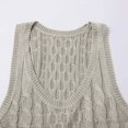 thumbnail image 5 of White Tshirts for Women's Fashion Solid Color Knitted Vest Top Summer Tank Tops for Women 2025, 5 of 6
