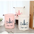 thumbnail image 5 of DEELLEEO Enchanting Nordic Elegance: Colorful Printing, Creative Patterns, and Oversized Unicorn Storage Bucket for Home, 5 of 5