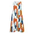 thumbnail image 4 of CHUANK Robe Longue Ample Sans Manches en Coton et Lin pour Femmes, Robe Débardeur d'Été Décontractée Unie, Robe de Plage avec Poches, 4 of 5