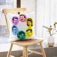thumbnail image 5 of LALILO Throw Pillow Covers Retro Family Retro Family Vintage Kid Comic Cushion Cover 18" x 18", 2 Pack, 5 of 6