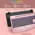 thumbnail image 3 of Wagpak Wireless Keyboard with 7 Colored Backlits, 102-Count and Wrist Rest (Rose gold), 3 of 8