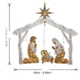 thumbnail image 2 of Gupgi Outdoor Scenes Christmas Light-Up Nativity Scene Decorative String Light Lawn Decoration, 2 of 9