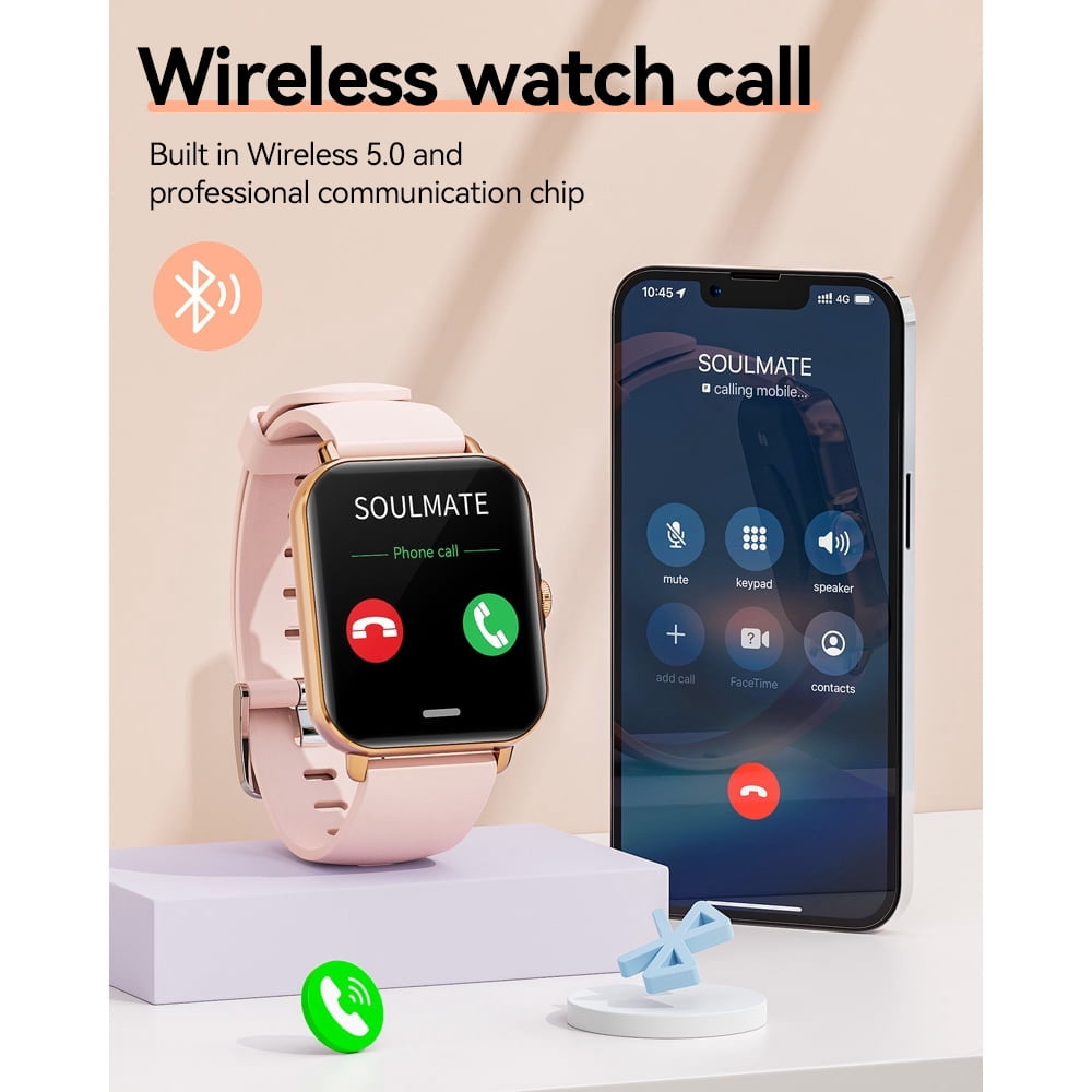 Mingwear Stylish Women s Smartwatch Talking Receive Dial with