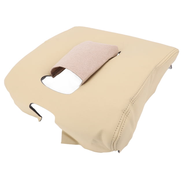 Car Center Console Cover for 1500 2500 3500 2014-2018 PU Leather Water Resistant Comfortable Scratchproof Armrest Protector Cover