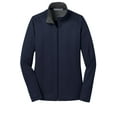 thumbnail image 5 of Port Authority Ladies Vertical Texture Full Zip Jacket-4XL (True Navy/ Iron Grey), 5 of 6