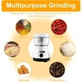 thumbnail image 6 of Electric Coffee Grinder, 150-400W Powerful Spice Grinder with 4 Stainless Steel Blades, Multifunctional Grinder for Coffee Beans, Spices, Seeds, Rice, Nuts and Seasonings for Home, 6 of 7