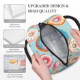 thumbnail image 3 of Balery Colorful Donut Bolsa de Almuerzo para Mujeres, Caja de Almuerzo, Bolsa de Almuerzo Pequeña Impermeable, Tote de Almuerzo Reutilizable con Gran Capacidad, 3 of 6