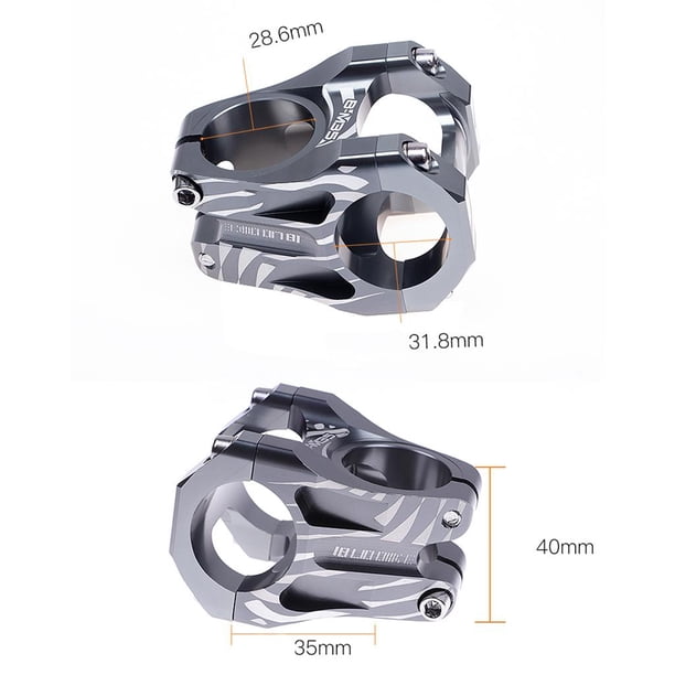 koolsoo 31. 35mm Mountain Bike Stem Short Stem for mm Handlebar