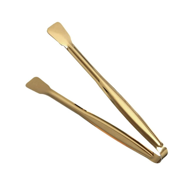 Mini pinza para servir, pinza pequeña para cocina, pinzas para hielo, pinzas de metal para aperitivos para servir comida, té, café, postres y fiestas Estilo D